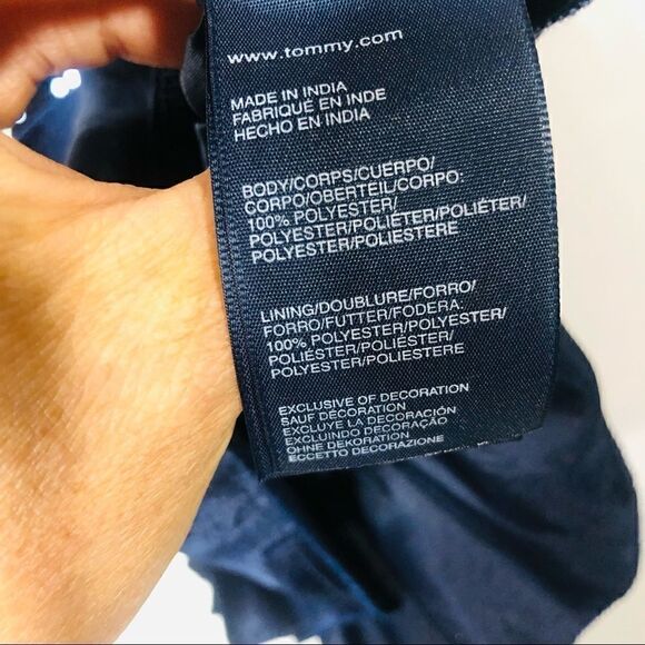 Tommy Hilfiger Navy Blue Sequins Strapless Dress - Picture 7 of 10